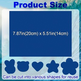 Pndeyo 2 Sheets Puffer Down Jacket Patches, Nylon Puffer Jacket Repair Patch, Waterproof Stick on Tape for Coat Clothing Tent Sleeping Bags Ski Pants Holes Repairing- Dark Blue