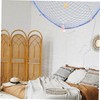 ORFOFE Fish Net Wall Decor Decorative Fishing Net Nautical Wall