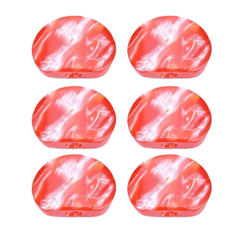 6 PCS Tuner Buttons Guitar Machine Head Semicircle Tuning Peg