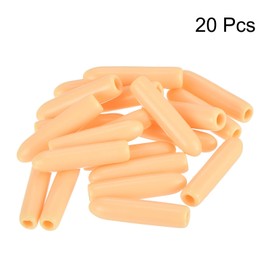 QUARKZMAN Pack of 20 Round Rubber Caps 1/16 Inch (1.8 mm) Beige Vinyl Cover Screw Thread Protective Caps