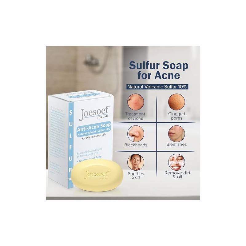 Sulfur Soap - Medical Grade OTC Dermatologists Approved 40 yrs