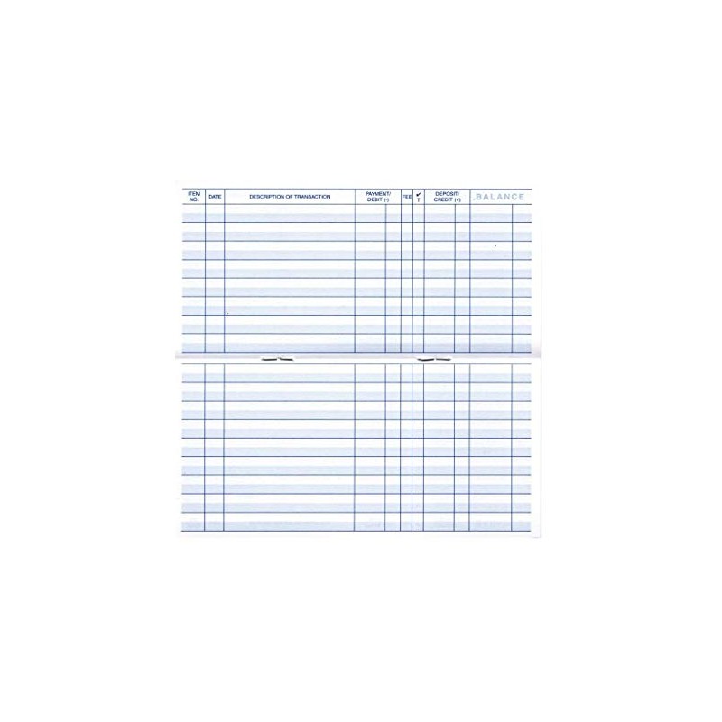 6 Pack Premium 48 Page Transaction Registers - 26/27/28 Calendars
