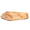 TJ Global Natural Root Wood Serving Platter Tray Board for