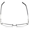 Foster Grant Men's Jagger Square Reading Glasses, Gunmetal/Transparent, 59 mm,