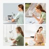 JISULIFE Desk Fan Battery Rechargeable, 4500mAh 180°Foldable Portable Personal Fan,