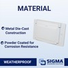 SIGMA ENGINEERED SOLUTIONS 14249WH Weatherproof Outdoor GFCI Outlet Cover, White,