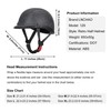 LNCHAO Retro Handmade Leather Half Motorcycle Helmet for Men &