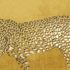 Homeroots Bold Golden Leopard Lumbar Pillow