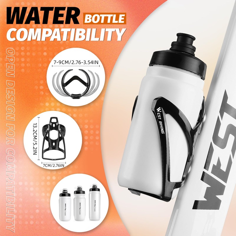 West Biking Bike Water Bottle Cages Ultra-Light Durable PC Bicycle