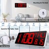 TXL 13.7 Inch Large Digital Wall Clock with Remote Control,LED