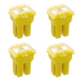 Modengzhe 4 PCS Square Auto Fuses,60 AMP Case Box Shaped Fuse Micro Cartridge Fuses SUVs Cars Trucks Boats,Yellow