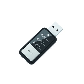 Kashimura NKD-218 Bluetooth FM Transmitter, Compact Type, Equalizer Function, USB Port, Black