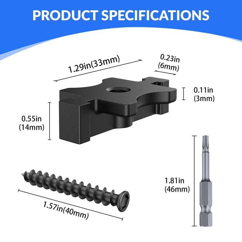 1000 PCS Hidden Deck Fasteners for Composite Decking Board,Composite Deck