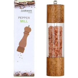 Pepper Mill, Pepper Salt Mill, Manual, Rock Salt Mill, Black Pepper, Seasoning Container, Coarseness Adjustment, Natural Oak, Solid Wood, Manual, Spice, Grind, Rock Salt, Black Salt (6/8 Sizes), Mother's Day, Father's Day, Wedding, Moving, Housewarming, 