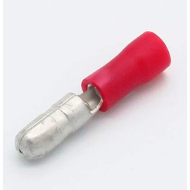 100x Insulated Crimp Electrical Connectors - Male Electrical Wire Bullet Connector