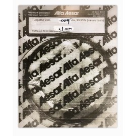 TUNGSTEN WIRE WOLFRAM WIRE .004” TUNGSTEN WIRE .1mmHIGH TEMPERATURE FILAMENT WIRE12” LONG 99.95% PURE!