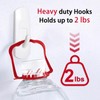 20 Medium Hooks for Hanging, Adhesive Wall Strips Hooks Heavy