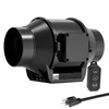 Toolazy Pro 6 Inch Inline Duct Fan, 405 CFM Quiet