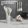 AOTHOD Silicone Cooking Utensils Set - 446°F Heat Resistant Silicone
