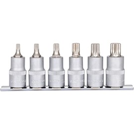 KS Tools 911.1349 XZN bit socket set, 6 pcs, 1/2", M5-M14