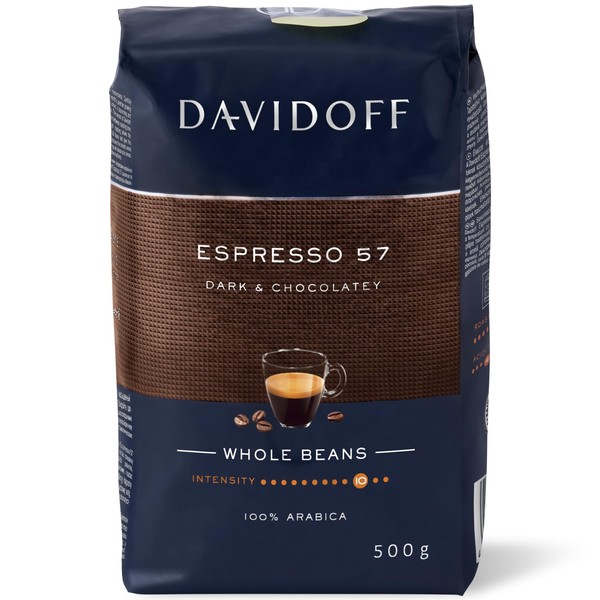 DAVIDOFF Espresso 57 Whole Beans - Dark and Chocolatey -