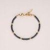 GAVU Men's Hematite Stainless Steel Healing Bracelet, Stone, hematite