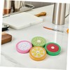 Kisangel 16pcs Reusable Canning Lids with Straw Hole Fruit Pattern