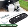 GRAND ORANGE Propane Tank Mounting Kit fit for RV 20lb