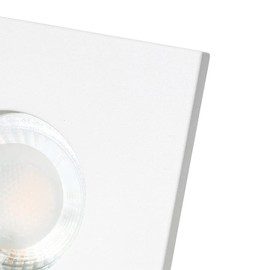 Qazqa - Modern Bathroom I Bathroom Outdoor Installation on Site White IP54 - Doku I Outdoor Lighting - Aluminium Square - LED Suitable for GU10