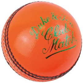 Dukes Club Match A Senior Cricket Ball - Orange