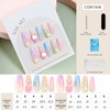 Handmade Ombre Press On Nails 3D Heart Love Artificial Gradient