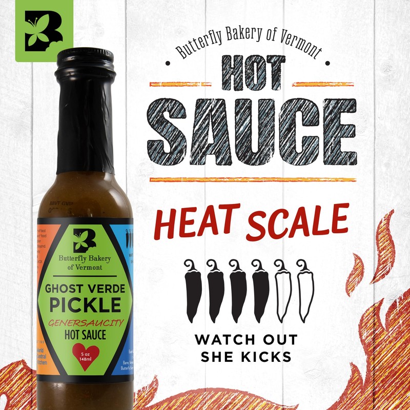 Butterfly Bakery of Vermont - Ghost Verde Pickle Genersaucity Hot