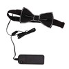 LED Bow Tie Polyester Plastic Copper Wire Adjustable Glowing Necktie