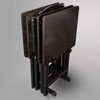 Casual Home 5pcs Tray Table Set, Espresso (New)