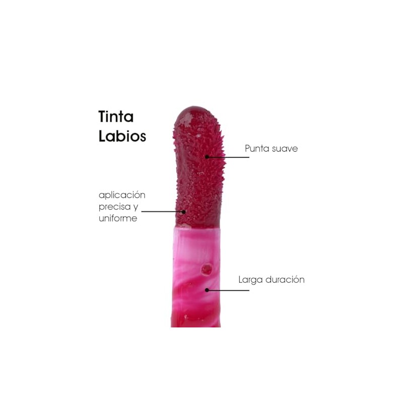 Tinta Para Labios Líquida Larga Duración, Punta Suave, Aplicación Precisa