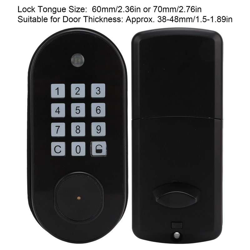 Digital Keyless Entry Door Lock Keypad Password Key Unlock Waterproof
