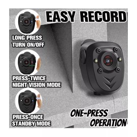Unbranded Mini Body Camera Video Recorder Built-in 128GB