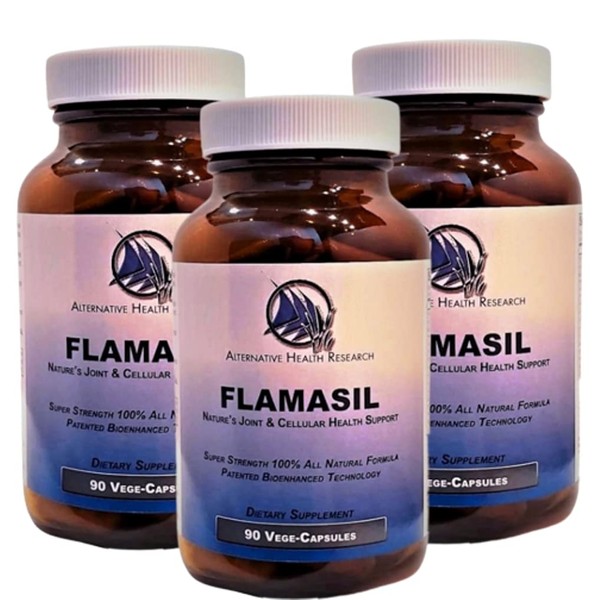 Flamasil ™ (3 Pack)- Joint Pain Relief | Cellular Repair | Gentle Body Cleanser | Uric Acid Extractor (Featuring BCM-95 Turmeric Curcumin, Tart Cherry Extract, Probiotics, Resveratrol, and Many More)…