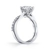 2.5 Carat Oval Moissanite Bridal Set Engagement Wedding Ring 18K