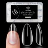 Modelones Nail Tips, Pre-shaped Full Cover Fake Nails Soft Gel
