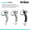 Kraus KGW-1700CH-BRCL Single Lever Vessel Glass Waterfall Bathroom Faucet Chrome