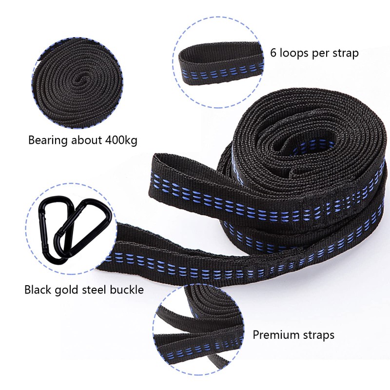 Tree Straps Camping Hammocks Straps Hammock Attachment Length Adjustable, Pack