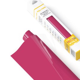 Poli-flex® Turbo® transfer film for textiles, flex film for iron-on, plotter film for DIY shirts, fuchsia matt, 30.5 cm x 122 cm