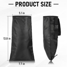 Car Trash Bag, Hanging Car Garbage Bag with Elastic Top Opening & Bottom Removable Opening, Washable Polyester Litter Bin for Car Seat Back, Travel, SUV, Truck, Black, Pack of 2
