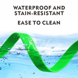 Dog Training Leash,Easy to Clean Waterproof Long Dog Leash, Heavy Duty Recall Dog Long Lead 6ft 10ft 15ft 30ft 50ft for Hiking,Yard, Beach and Swimming (Green, 16FT)