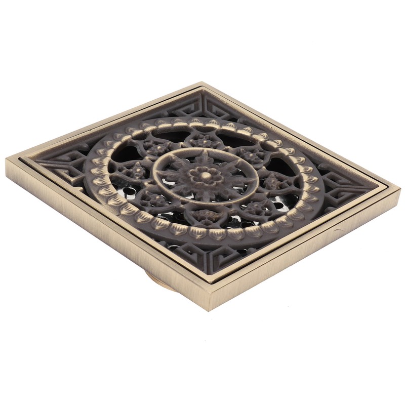 Floor Drain European Style Antique Bathroom Copper Drain Set for