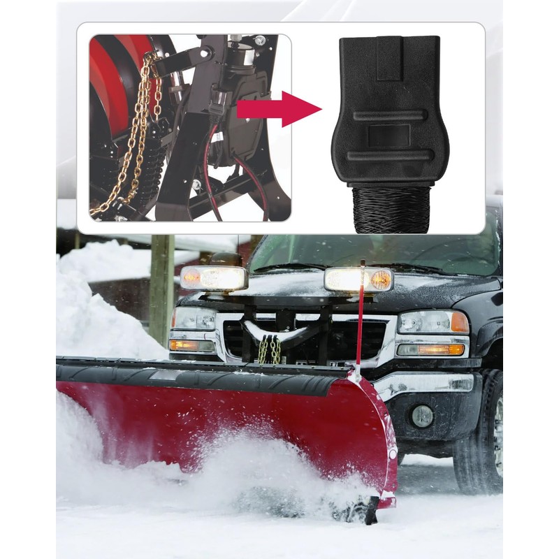 Qnbes 4 Pin Salt Spreader Power Cable Fit for Fisher