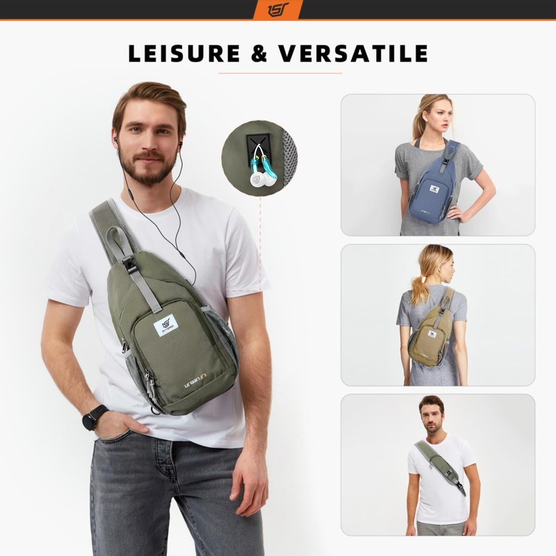SKYSPER Sling Bag RFID Crossbody Sling Backpack Cross Body Shoulder