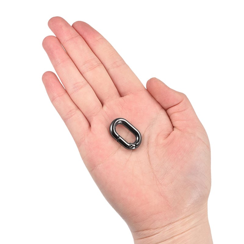 sourcing map Feather Oval Ring, 4 Pieces 0.98 Inch Round