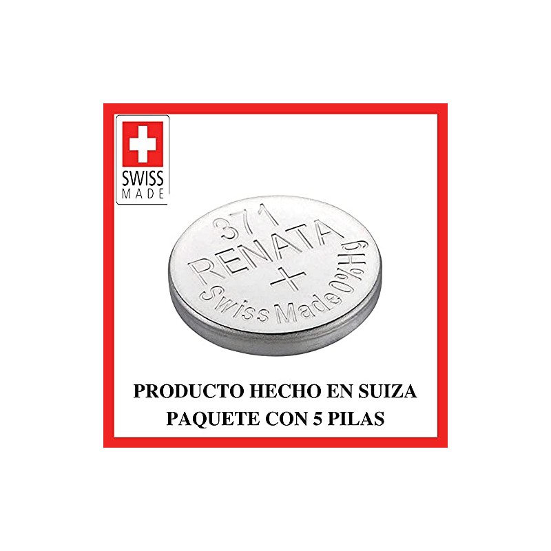 Renata 371 SR920SW AG6 D371 LR921 Silver Oxide Mercury Free